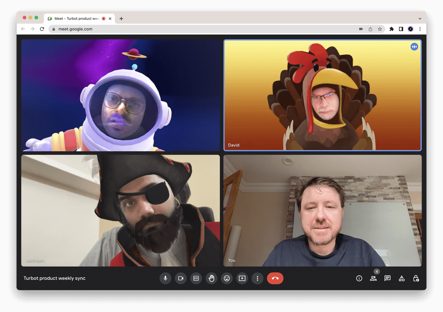 Turbot Zoom call screenshot