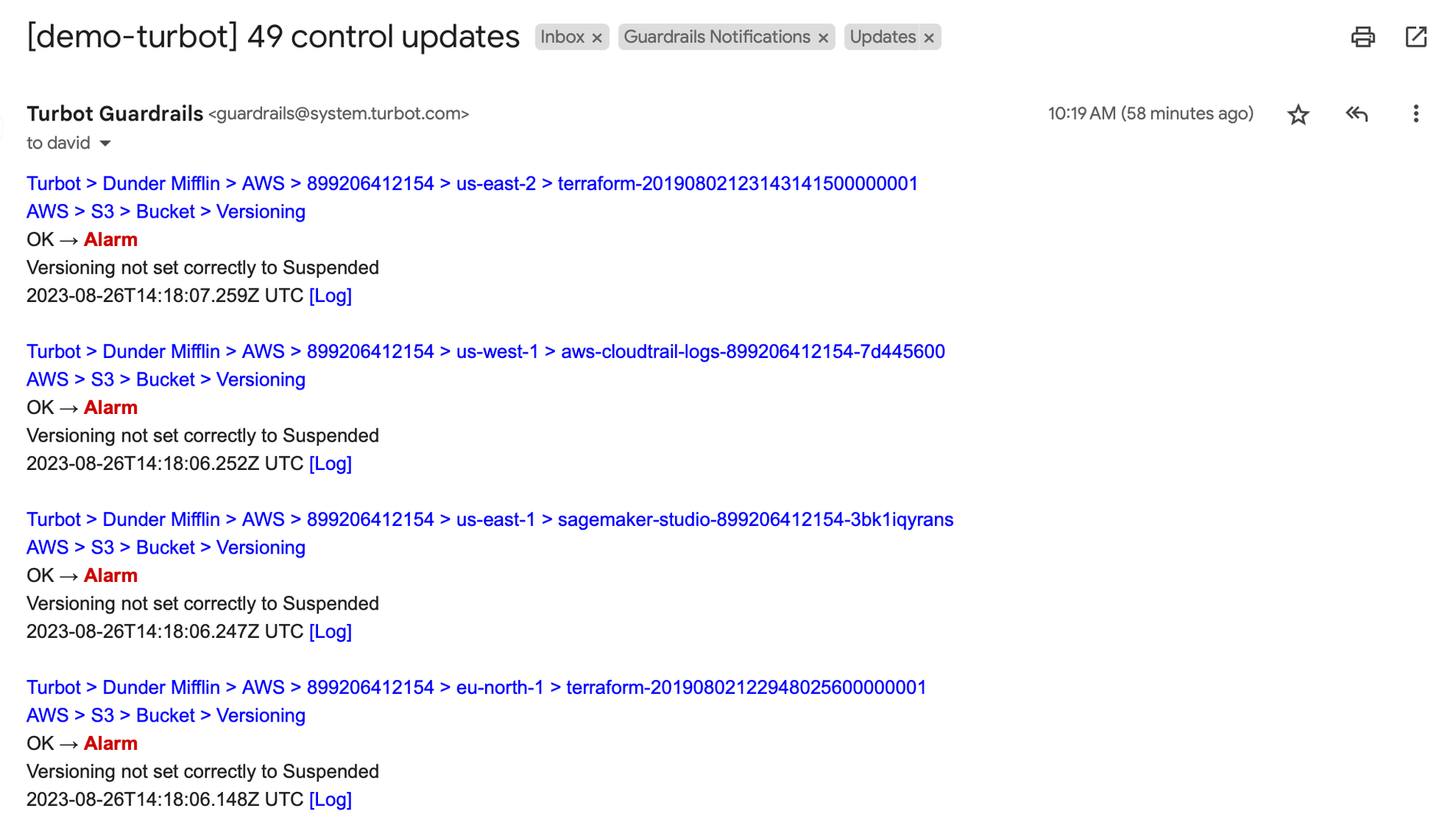 Batch Email Notification