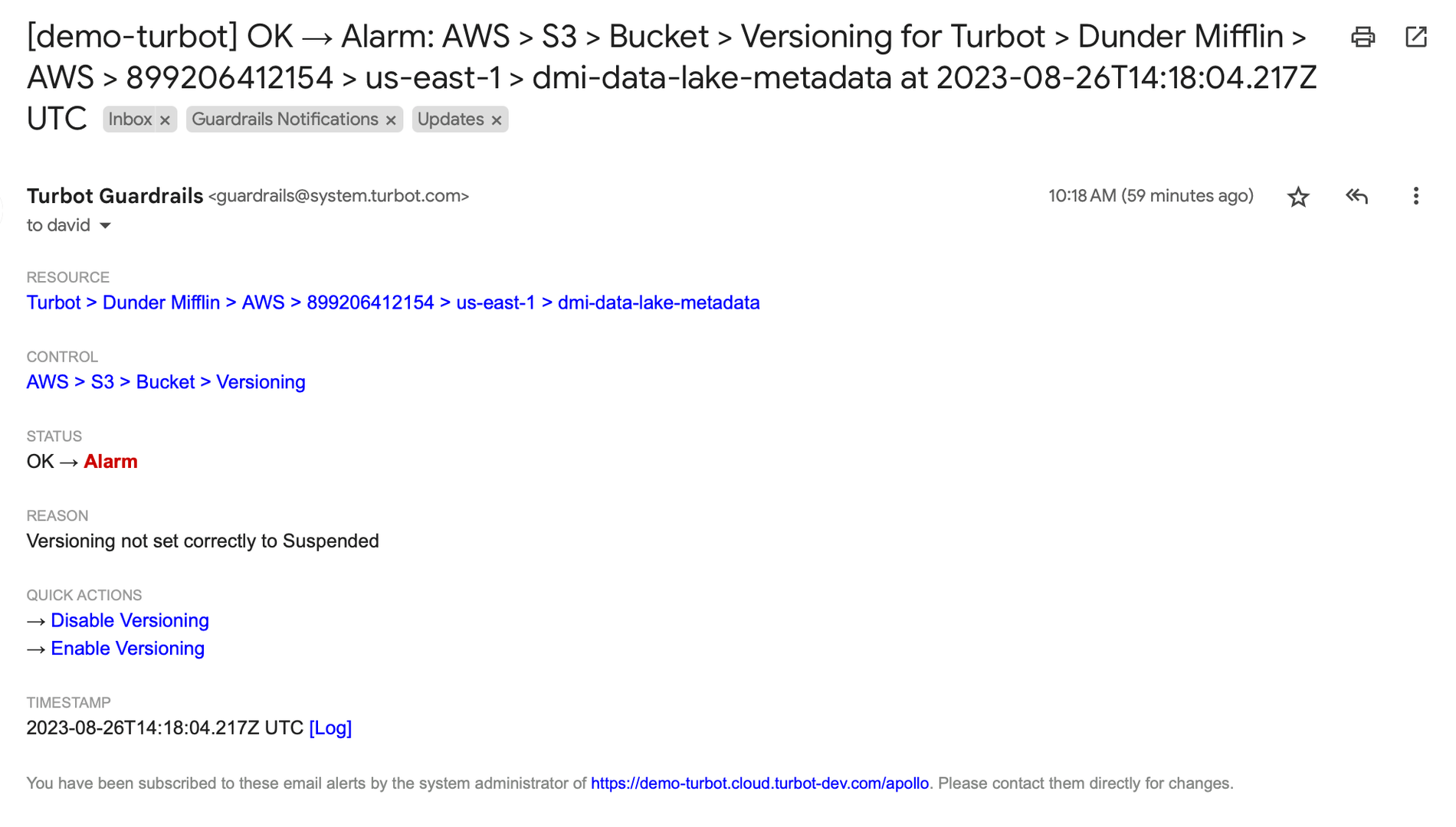 Individual Email Notification