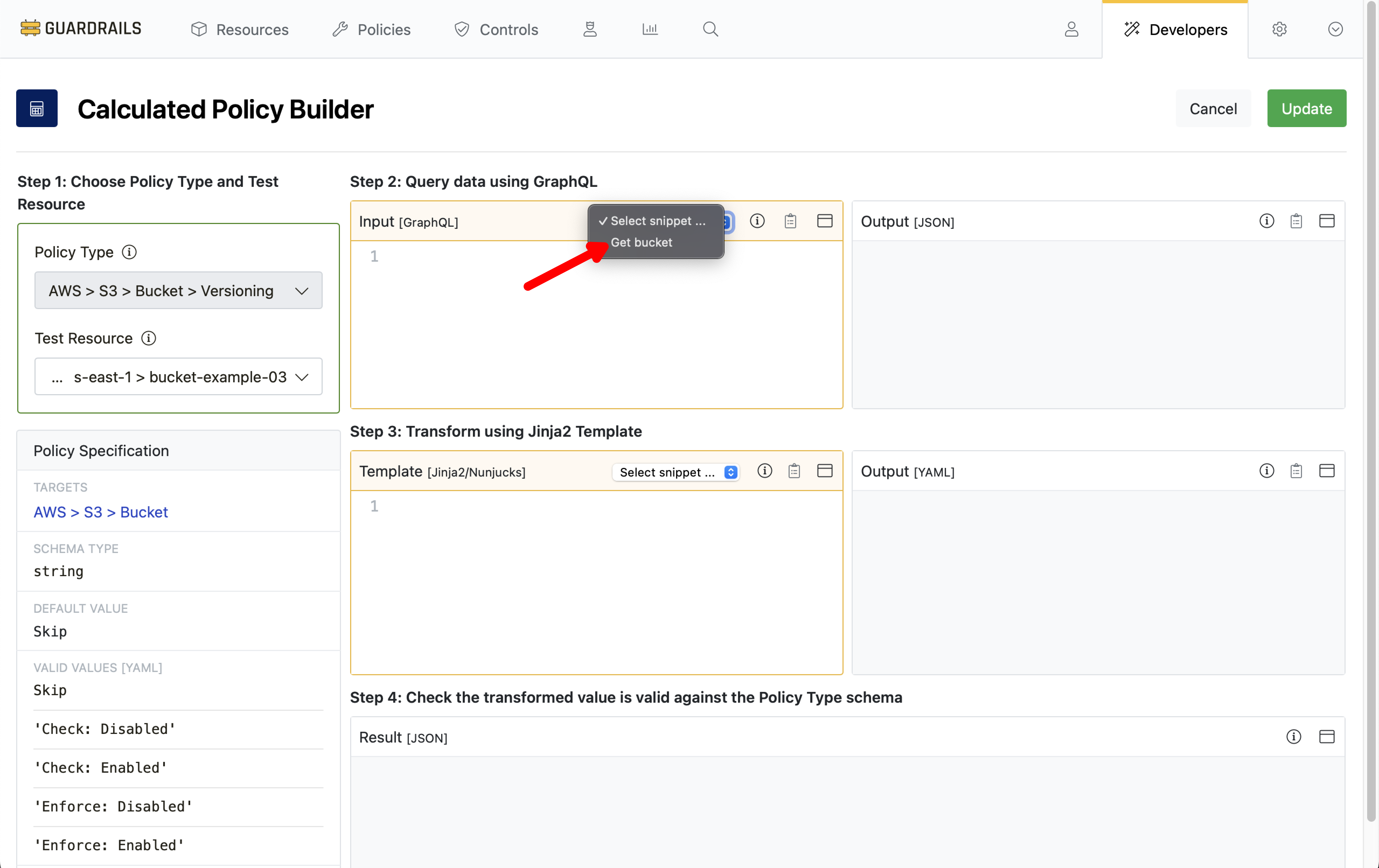 snippet-dropdown-open