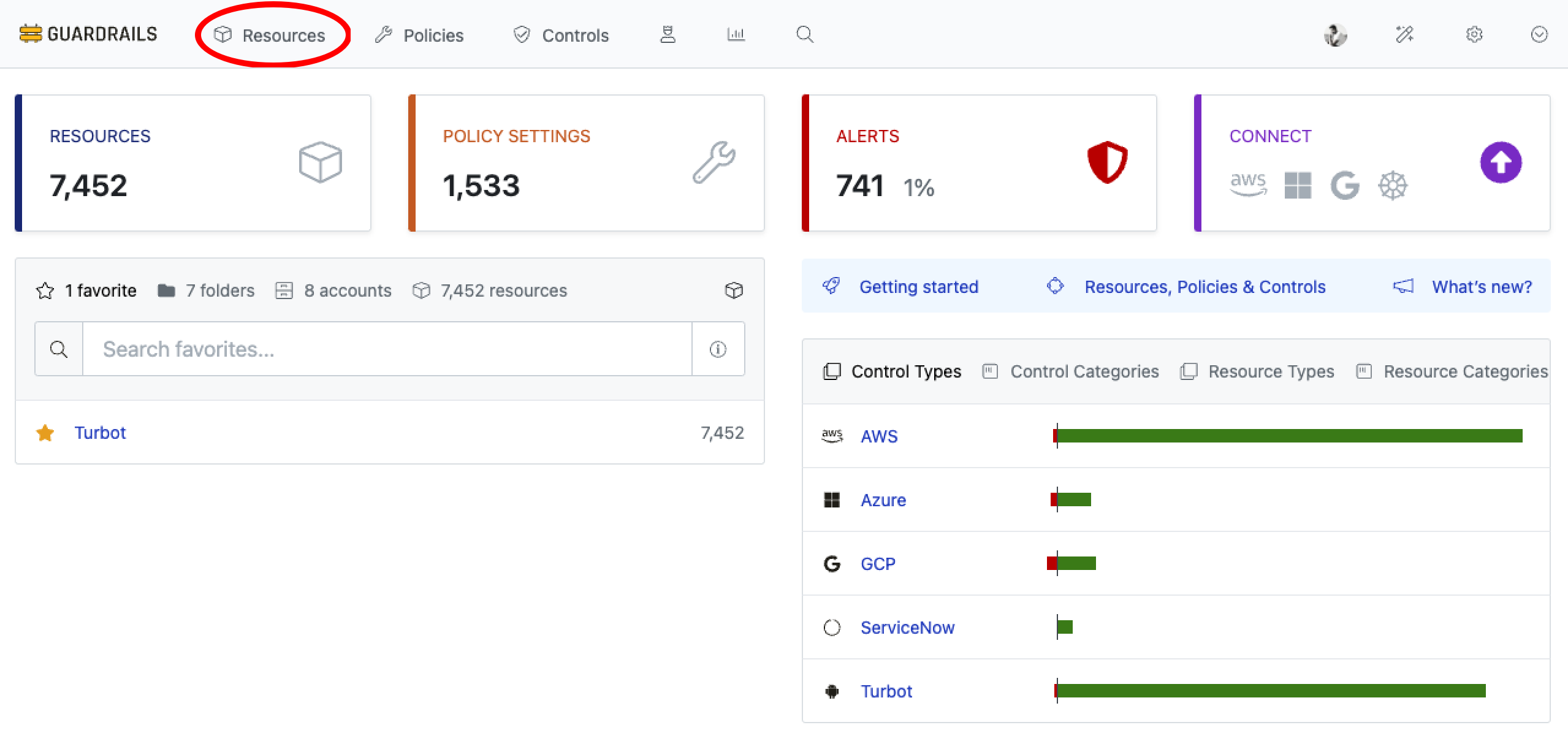 Navigate to Resources