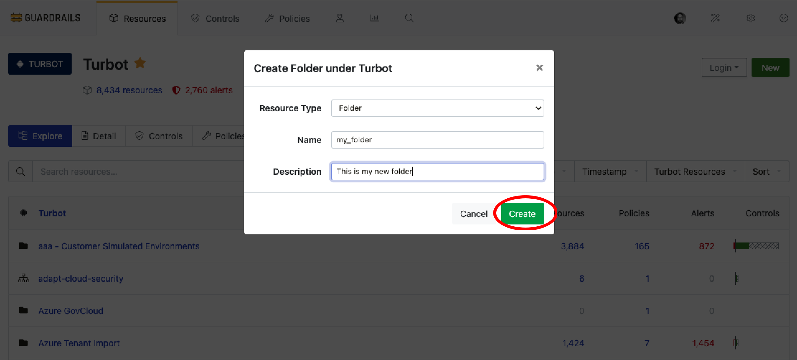 Provide Folder Details