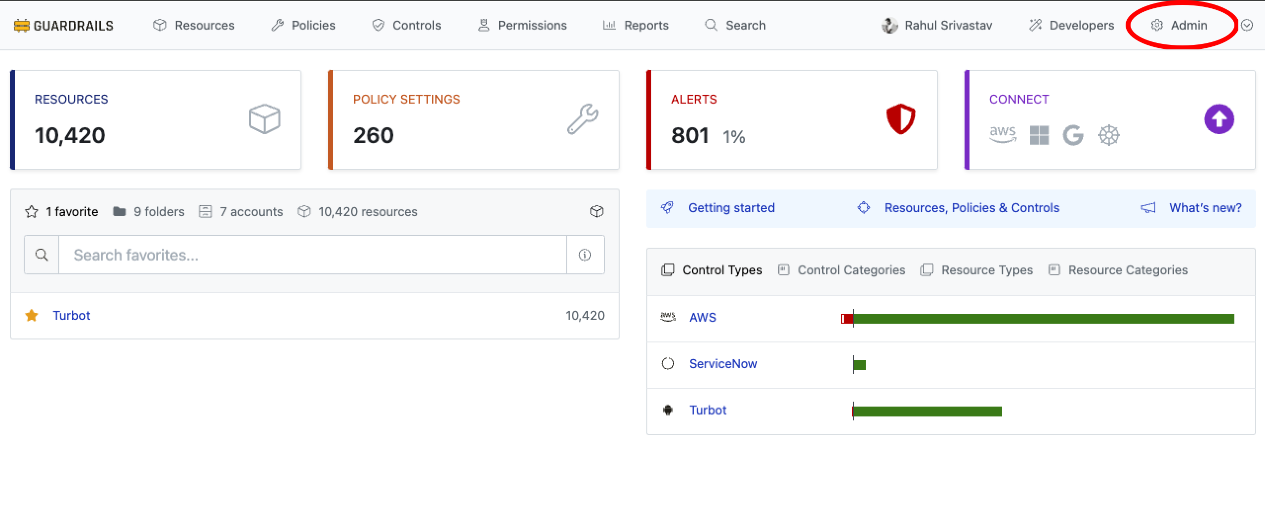 Guardrails Console Login