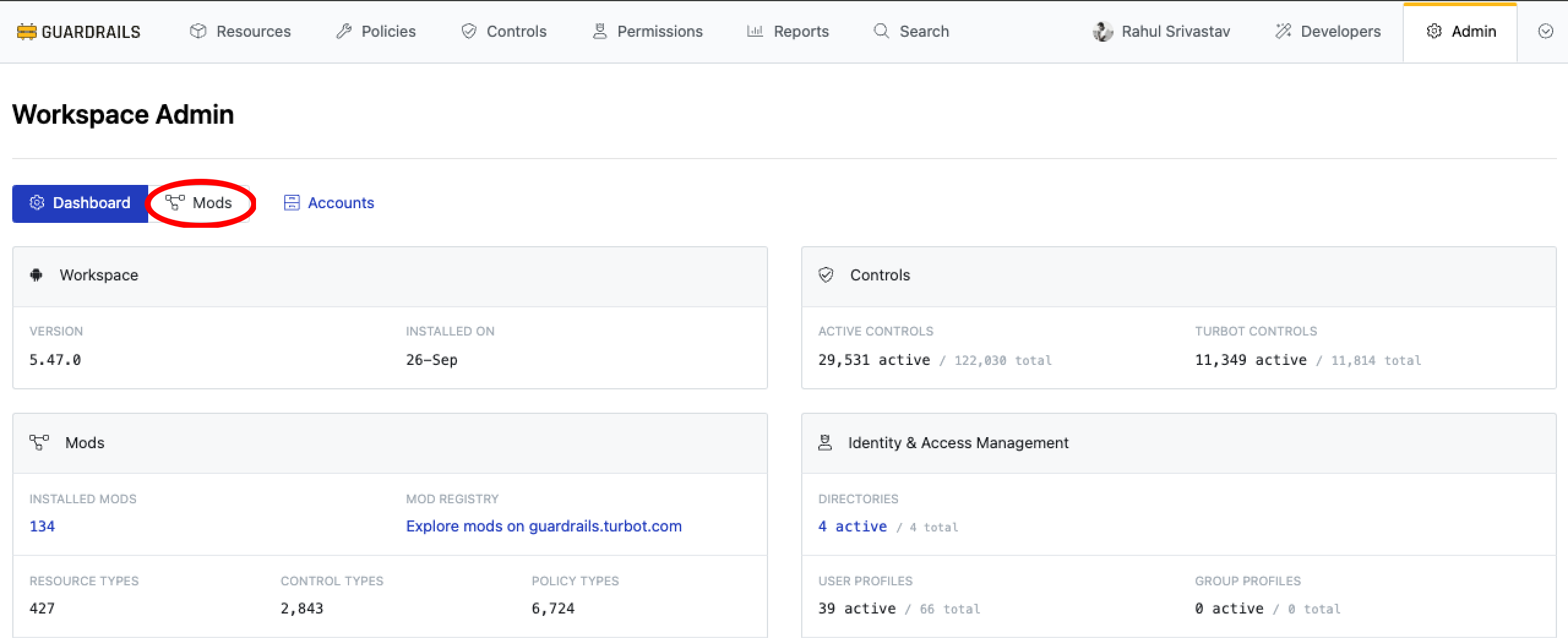 Guardrails Console Login