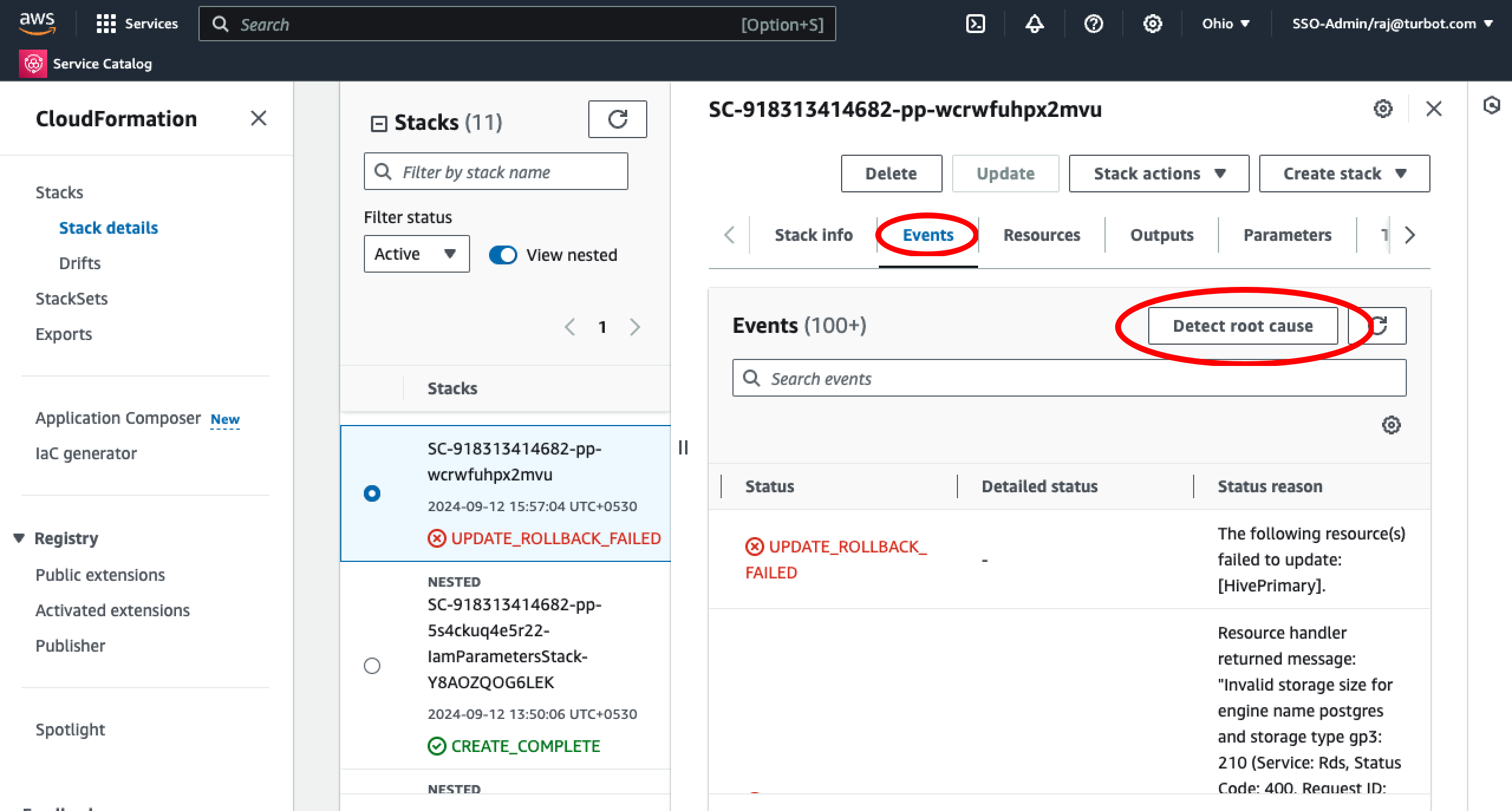 CFN Stack Root Cause