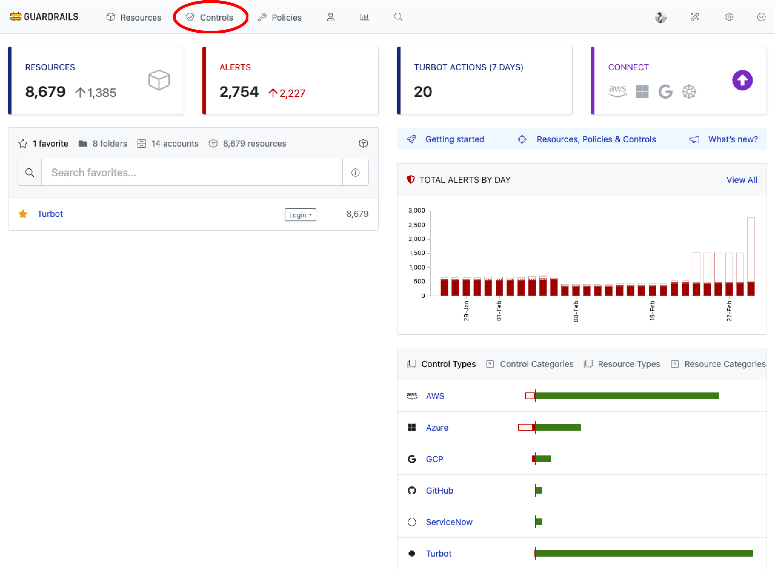 Navigate to Controls